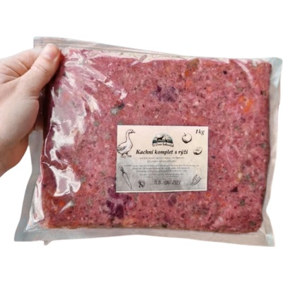 U Dvou krkoviček BARF Kachní komplet s rýží 1 kg