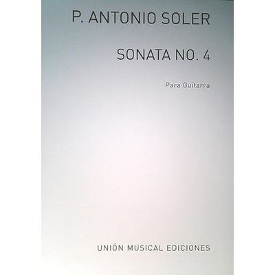 Soler Sonata No.4 Bolero Azpiazu for Guitar