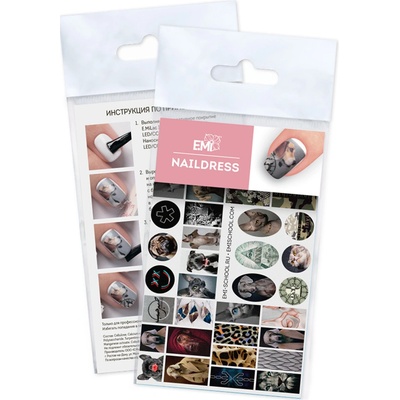 E.Mi Vodolepka Naildress Slider Design 59 Monochrome
