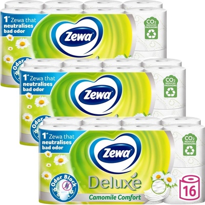 ZEWA Deluxe Camomile Comfort 3 x 16 ks
