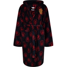 Team Mens Fluffy Fleece Robe Man Utd Small