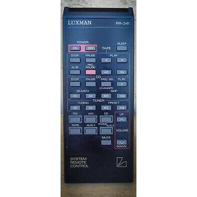 GENERAL Luxman rr-341 - дистанционно управление дубликат (rr-341)