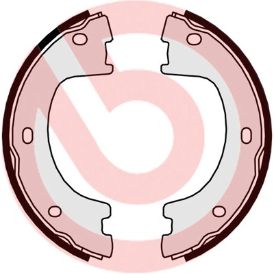 S 50 521 BREMBO Sada brzdových čelistí, parkovací brzda – Hledejceny.cz