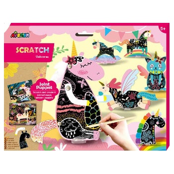 Pohyblivé škrabací obrázky Jednorožci Avenir