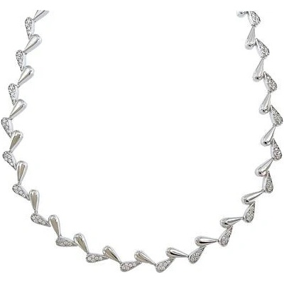 InfinitySilver Strieborný náhrdelník lístočky O47657345