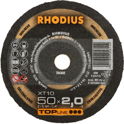 RHODIUS Extra tenký mini řezný kotouč XT10 MINI 50 x 2,0 x 6,00 TOPline 206800