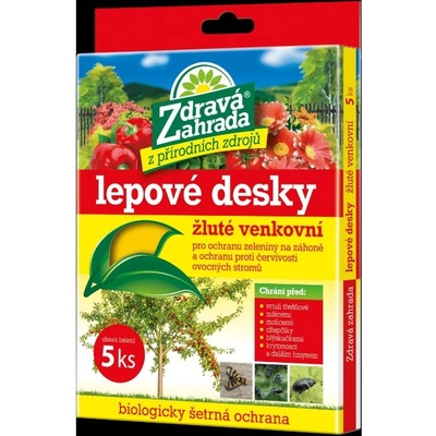 Maják ostaní Lepové desky ZDRAVÁ ZAHRADA žluté na mšice 15x20cm 5 ks