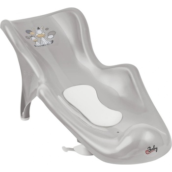 MALTEX Lehátko do vane s protišmykovou podložkou Zebra Grey