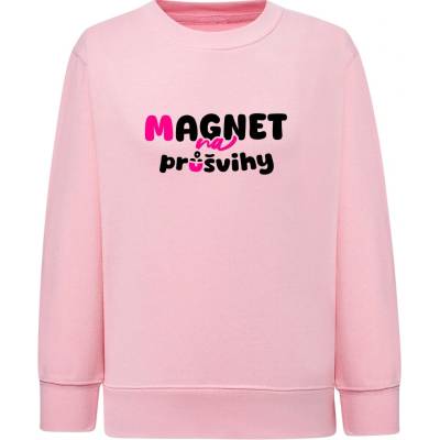 Dětská dívčí mikina Classic Magnet na Průšvihy světle růžová