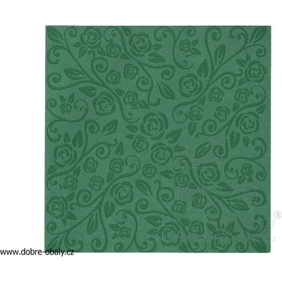 Wimex ubrousky Premium dekor R tmavě zelené 50ks 40x40cm