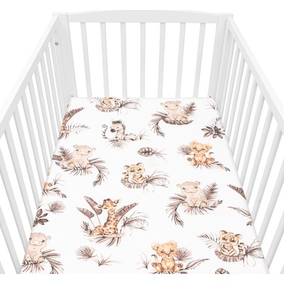 New Baby bavlna plachta - Safari 60x120