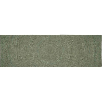 vidaXL Килими за помещение Маслиненозелено 80 x 300 cm юта (42010579)