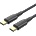 Vention Найлон USB-C - USB-C 2.0, (3A, черен), 1 м, кабел