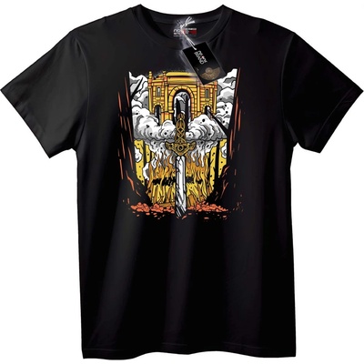 NOONEBRAND Тениска Меч в Каменен Замък - XS, Black