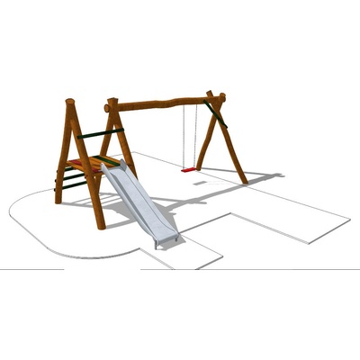 Playground System HŘIŠTĚ skluzavka s houpačkou z akátu Kůzle – Zboží Dáma