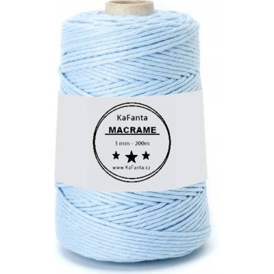 Macrame příze KaFanta PREMIUM 3mm/200m - baby blue