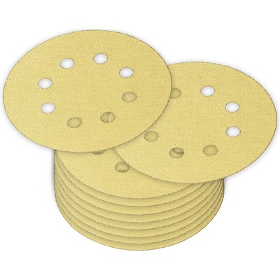 DEMA Brúsny papier pre excentrickú brúsku 125 mm P80, 10 ks