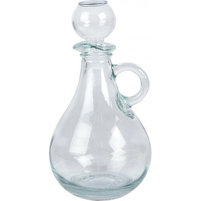 Clayre & Eef Dekoračná sklenená fľaša karafa so zátkou 325 ml