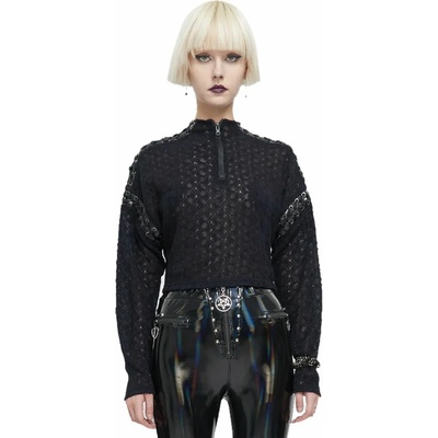 Devil fashion дамска тениска с дълги ръкави DEVIL FASHION - Punk Stitching - SR011