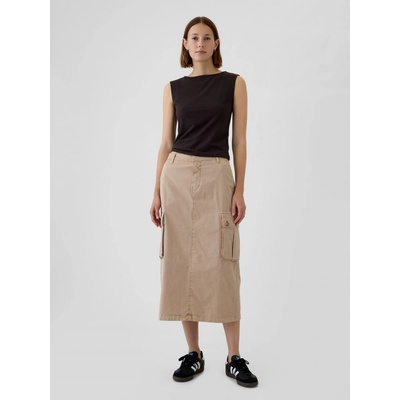 Gap Utility Midi dámska sukňa béžová