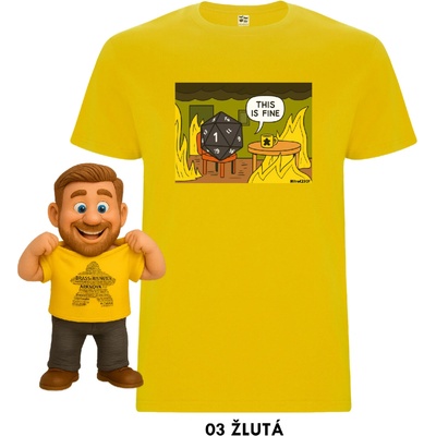 Mitroczech This is fine tričko žlutá