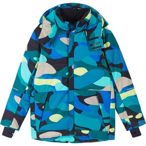 Reima Детско пухено яке Reima Kid's Down Jacket Ranua Print Down jacket - Aquatic Blue - размер 110 (EU) (703-7593-0112)