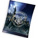 Carbotex Veľká mäkká deka Harry Potter škola čarov a kúziel v Bradaviciach
