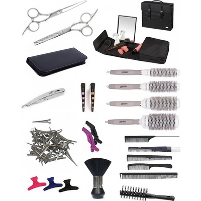 Pro Feel Japan set Toolcase BK10 Kadeřnický set pro učně taška se zrcadlem a s vybavením pro praváky
