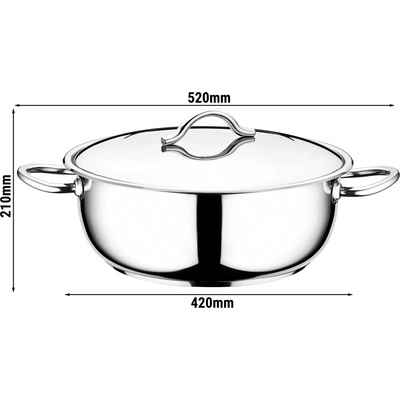 G.Gastro Rendlík Nerezová ocel 16 l 40 cm Výška: 16 cm D14159085