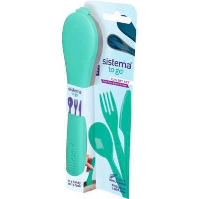 Sistema Sada príborov To Go Cutlery Set zelená