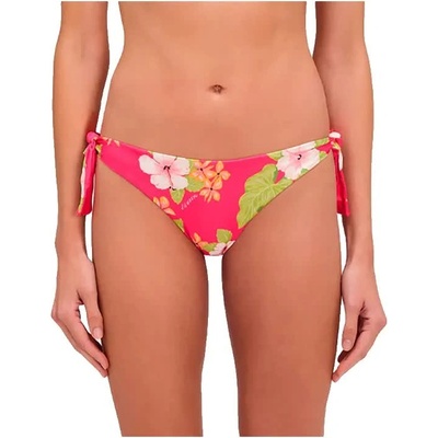 SUNDEK Bea briefs with adjustable bows dream hawaii print bikini bottom - Pink (Pitaya)