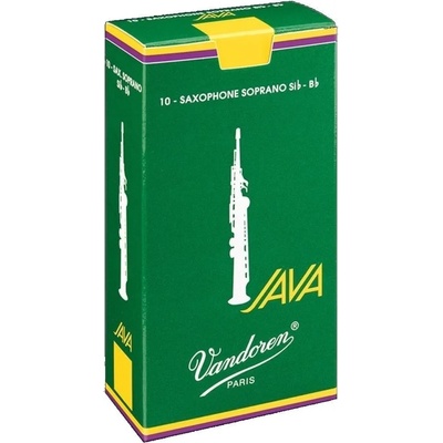 Vandoren Java 2.5 Тръстикова пластинка за сопрано саксофон (SR3025-10KS)