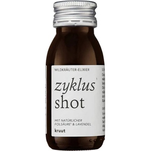 Kruut Билков шот за жени - за нормализиране на цикъла - Oxymel Zyklus с лавандула, дамска мантия, листа от коноп, 60 ml (371883 (347) KRUUT)
