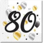 Procos Салфетки с число 80 (20 бр)