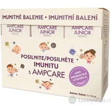 Ampcare Junior Combo Imunitné balenie 150 ml sirup Junior Prebio + 150 ml sirup Junior Classic + omaľovánka