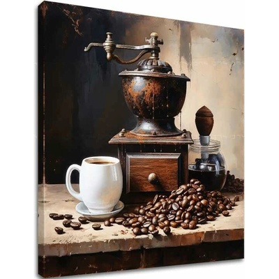 Kávové obrazy do kuchyne Umelecký pôžitok - 50x50 cm