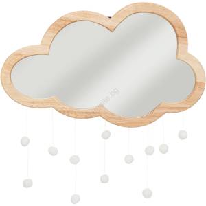 Atmosphera - Детско стенно огледало CLOUD 40x36 см каучуково дърво (P7150)