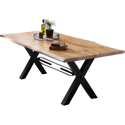 Sob nábytek Tables Jídelní stůl masiv 200 x 100 akácie STM15874-11