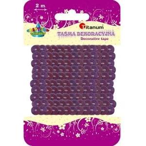 TITANUM Craft-Fun Series decorative tape with sequins 6mm lilac 2m