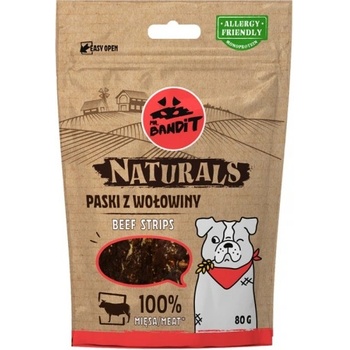VetExpert Mr. Bandit Naturals beef stripes - лакомство за куче, ленти от говеждо месо, 80 гр - Полша