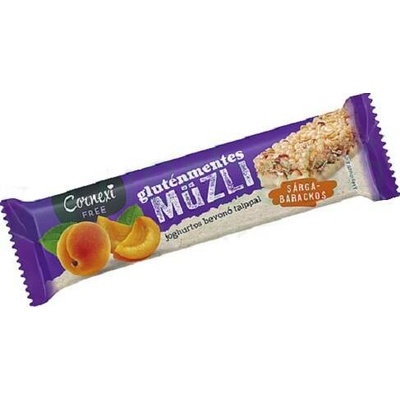 Cornexi Bezlepková Müsli tyčinka meruňková polomáčená v jogurtové polevě 25 g