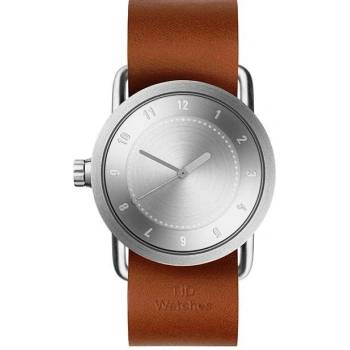 TID Watches No.1 36 Steel / Tan Leather Wristband