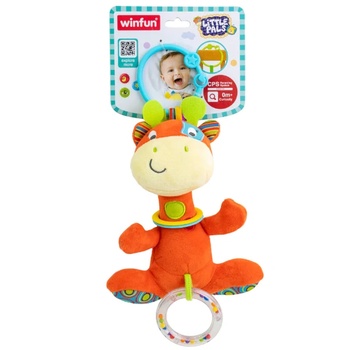 Image 1 of WinFun - Плюшена Дрънкалка Жираф Little Pals 117