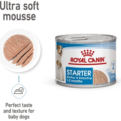 Royal Canin Starter Mother & Babydog Ultra Soft Mousse 12 x 195 g