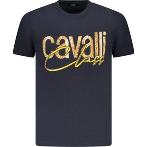 Cavalli class Тениска с къс ръкав за мъже cavalli class, Размер l, Цвят Синьо (txt61mjd060_bl04502)