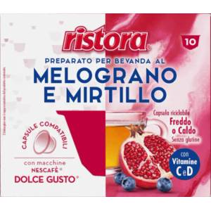 ristora Чай капсули Ristora с нар и боровинка за Dolce Gusto, 10 бр