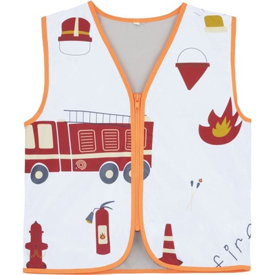 Korntex Action detská bezpečnostná vesta silver/fire department