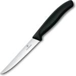 Victorinox Нож за пържоли SWISS CLASSIC 11 cm, назъбен, черен, пластмаса, Victorinox (VN67233)