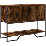 vidaXL Конзолна маса, опушен дъб, 100x35x74, 5 см, инженерно дърво (848536)