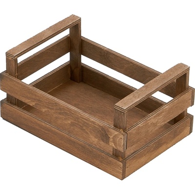 Bisetti Дървен панер тип "Касета" 20x14xh10cm ВЕНГЕ (27102T) (014397)